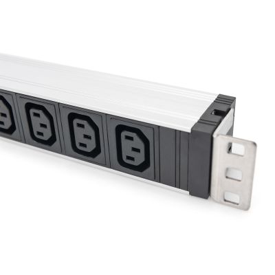 9. Digitus Listwa zasilająca z profilem aluminiowym, 9 gniazd, wejście IEC C14