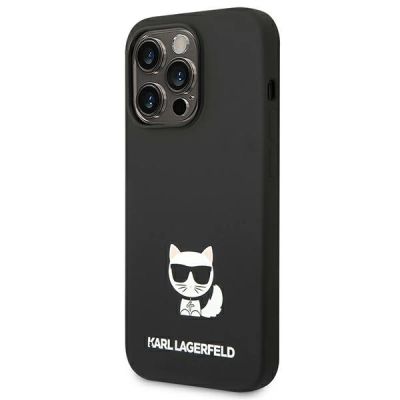 2. Etui Karl Lagerfeld Silicone Choupette Body na iPhone 14 Pro Max - czarne