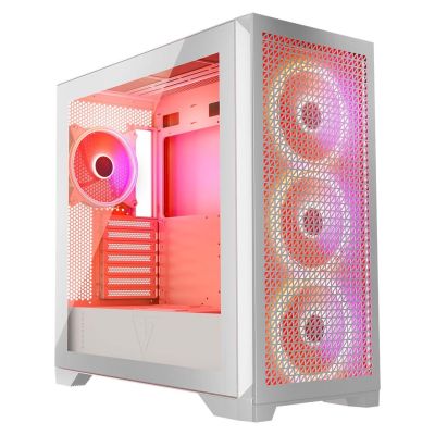 2. MODECOM OBUDOWA VOLCNO EXPANSE T APEX ARGB MIDI WHITE