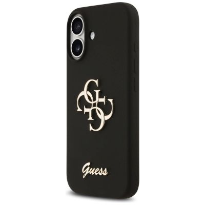 2. Etui Guess Silicone Big 4G Script na iPhone 17 - czarne