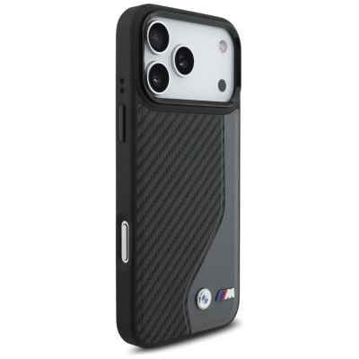 4. Etui BMW M Carbon Logo MagSafe na iPhone 17 Pro Max - grafitowe