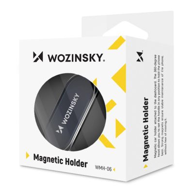 8. Wozinsky samoprzylepny magnetyczny uchwyt samochodowy 360 na deskę rozdzielczą srebrny (WMH-06)