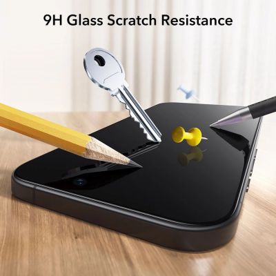 7. Szkło hartowane ESR UltraFit Tempered Glass 2-pack na iPhone 17 Pro Max - przezroczyste