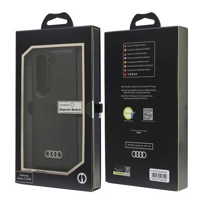 8. Etui Audi Synthetic Leather MagSafe na Samsung Galaxy Z Fold 6 - czarne