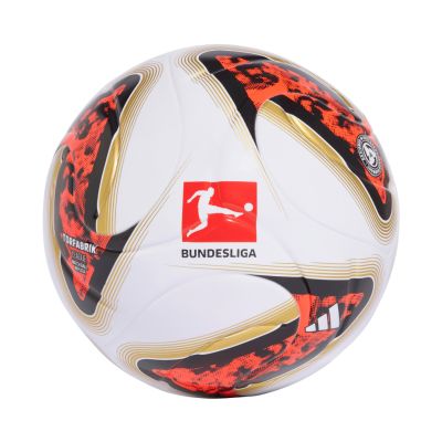 3. Piłka nożna adidas Bundesliga 26/27 Torfabrik League Box biało-pomarańczowo-złota HY5057