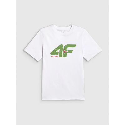 6. T-shirt bawełniany chłopięcy 4F 4FJRSS26TTSHM4280-10S