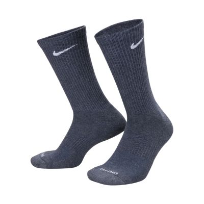5. Skarpety Nike Everyday Plus Cushioned 3 pary ciemnoszare, beżowe, jasnoszare SX6888 901