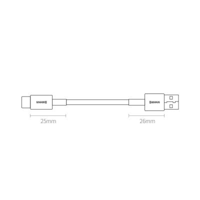 15. Baseus Superior kabel USB - USB Typ C 66 W (11 V / 6 A) Huawei SuperCharge SCP 1 m czarny (CATYS-01)