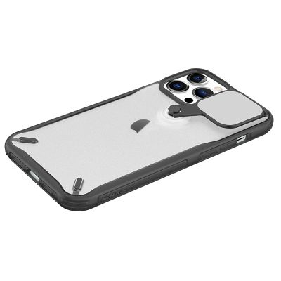 2. Nillkin Cyclops Case wytrzymałe etui z osłoną na aparat i składaną podstawką iPhone 13 Pro czarny