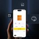 10. Powerbank Baseus Blade2 12000mAh 65W z wyświetlaczem cyfrowym (z czarnym kablem Baseus Mini White Series USB-C - USB-C 100W (20V/5A) 50cm) - niebieski