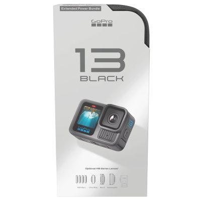 8. GoPro HERO13 Extended Power Bundle aparat do fotografii sportowej 27,6 MP 5.3K Ultra HD CMOS 25,4 / 1,9 mm (1 / 1.9") Wi-Fi 157 g