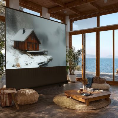 13. MACLEAN PRZENOŚNY EKRAN PROJEKCYJNY, KOMPAKTOWY, PODŁOGOWY, 100", 16:9 MC-964