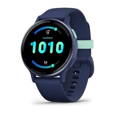 Garmin Vivoactive 5 3,05 cm (1.2") AMOLED 42 mm Cyfrowy 390 x 390 px Ekran dotykowy Niebieski Wi-Fi GPS