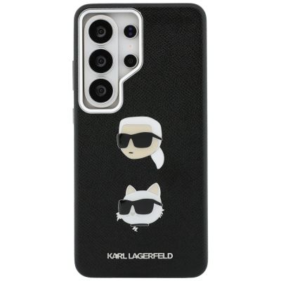 3. Etui Karl Lagerfeld Saffiano Double Heads Metal na Samsung Galaxy S26 Ultra - czarne