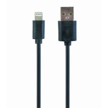 Kabel GEMBIRD CC-USB2-AMLM-1M (USB 2.0 M - Lightning M; 1m; kolor czarny)