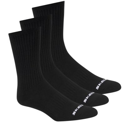 3. Skechers 3pk Unisex Non Terry Crew S601102-001 Czarne 43-46