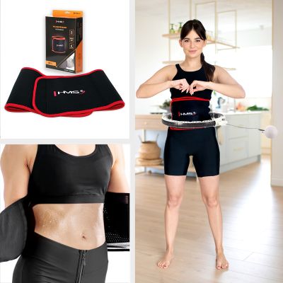 9. Hula Hop HMS HHM16 z magnesem i obciążeniem biały + licznik