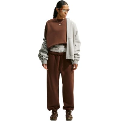 7. Bluza damska Nike Studio Fleece brązowa IM8082 259