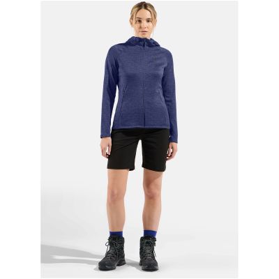 3. Bluza damska Odlo TENCIA Mid layer hoody full zip niebieska