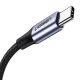 2. Kabel Ugreen CM556 ze złączami USB-C i DisplayPort 8K o długości 3 m - szary