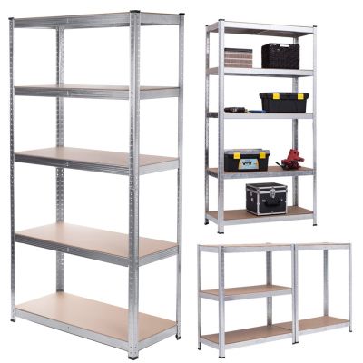 4. GREENBLUE REGAŁ MAGAZYNOWY METALOWY OCYNK 180X90X40 CM GB378