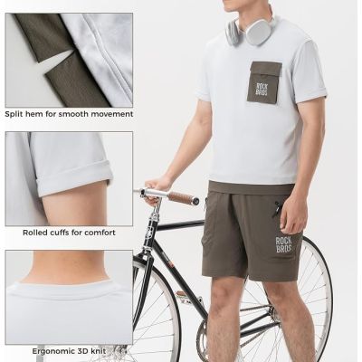 2. Rockbros męska koszulka MTB biała 2XL