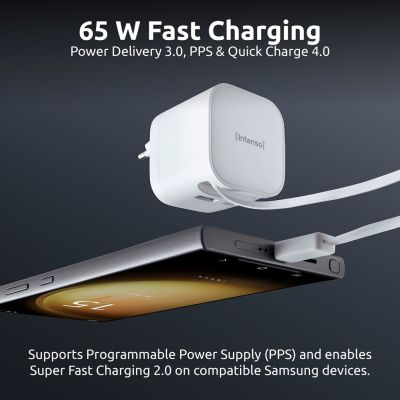 11. Intenso 7806520 adapter zasilający/ inwentor Wewnętrzna 65 W Czarny