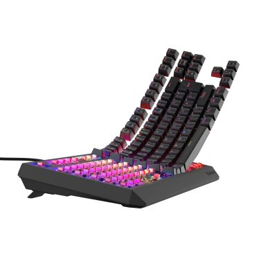 26. KLAWIATURA DLA GRACZY GENESIS THOR 230 TKL DE RGB MECHANICZNA OUTEMU RED CZARNA HOT SWAP