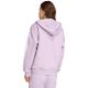 9. Bluza damska adidas Essentials 3-Stripes Full-Zip Fleece Hoodie fioletowa JY3080