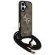 3. Etui Guess 4G Big Logo Cord Stap Crossbody na iPhone 17 - brązowe