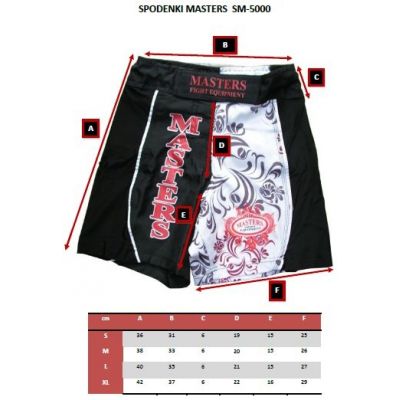 3. Spodenki do MMA Masters Jr Kids-SM-5000 065000-M