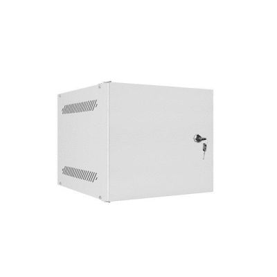 3. LANBERG SZAFA WISZĄCA RACK 10" 4U 280X310 SZARA, DRZWI METALOWE (FLAT PACK) WF10-2304-00S