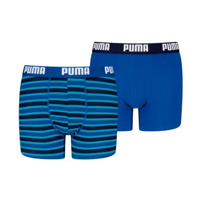 2. Bokserki dla dzieci Puma Everyday Striped 2 pak niebiesko-czarne 938970 04