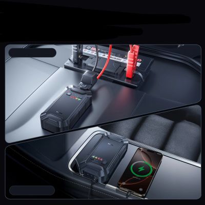 7. Jump starter Baseus PrimeTrip VJ1 12000mAh - czarny