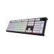 3. HATOR Skyfall Wireless 100 klawiatura Gaming USB + RF Wireless + Bluetooth QWERTY US English Czarny, Biały
