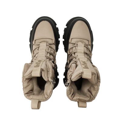 2. Lee Cooper buty zimowe damskie beżowe ocieplane botki na zamek