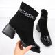 5. Botki D&A S.Barski na ozdobnym obcasie Premium Collection W MR880-018 OLI269A