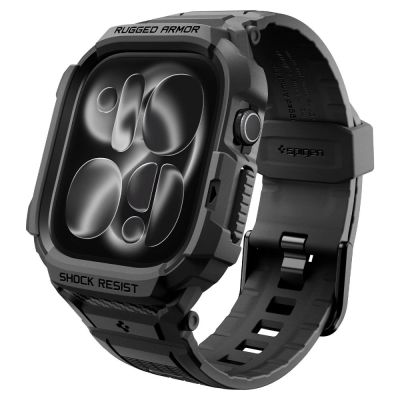 Pasek z obudową Spigen Rugged Armor Pro na Apple Watch 42 mm - czarny matowy