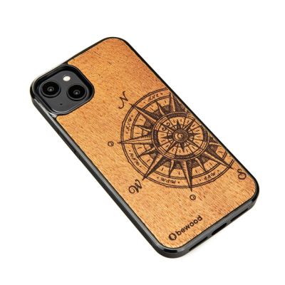 2. Etui Bewood Traveler Merbau drewniane na iPhone 15 Plus - jasnobrązowe