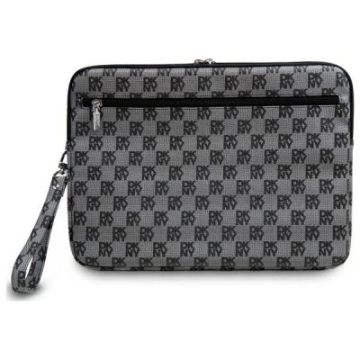 3. Pokrowiec na laptopa DKNY Sleeve Checkered Pattern Printed Stripes 16" - czarny
