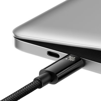 3. Kabel Baseus CAWJ040101 USB-C - USB-C 240W 480Mb/s 2m - czarno-szary