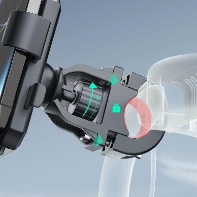 10. Uchwyt rowerowy / motocyklowy do telefonu Dudao F7C - czarny