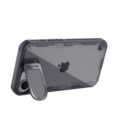 5. Etui Nillkin Iceblade Prop z osłoną obiektywu i podstawką na iPhone 16e / 17e - czarne