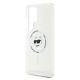 6. Etui Karl Lagerfeld Button Choupette Head Printed Logo MagSafe Samsung Galaxy S25 Ultra biały