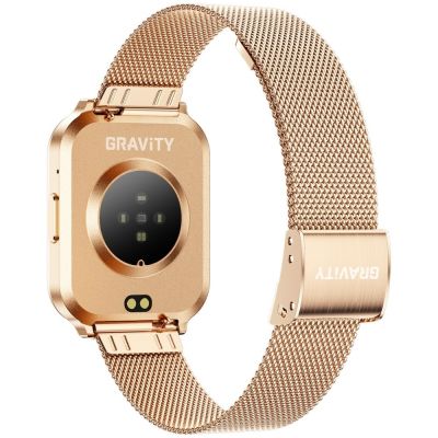 14. Smartwatch Gravity Różowe Złoto Pasek + Bransoleta GT44-1