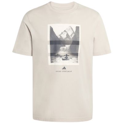 2. Koszulka męska adidas Outdoor Kayaking Graphic beżowa KB2541