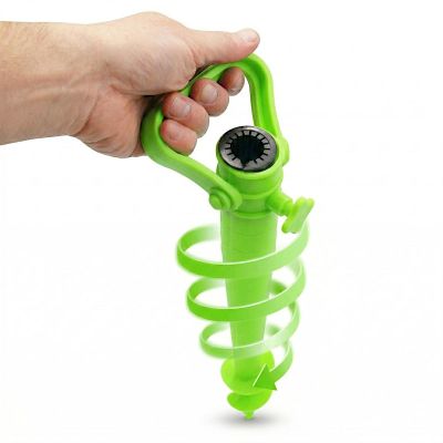 6. BAZA MOCOWANIE DO PARASOLA PLASTIKOWA WKRĘCANA 39CM ZIELONA