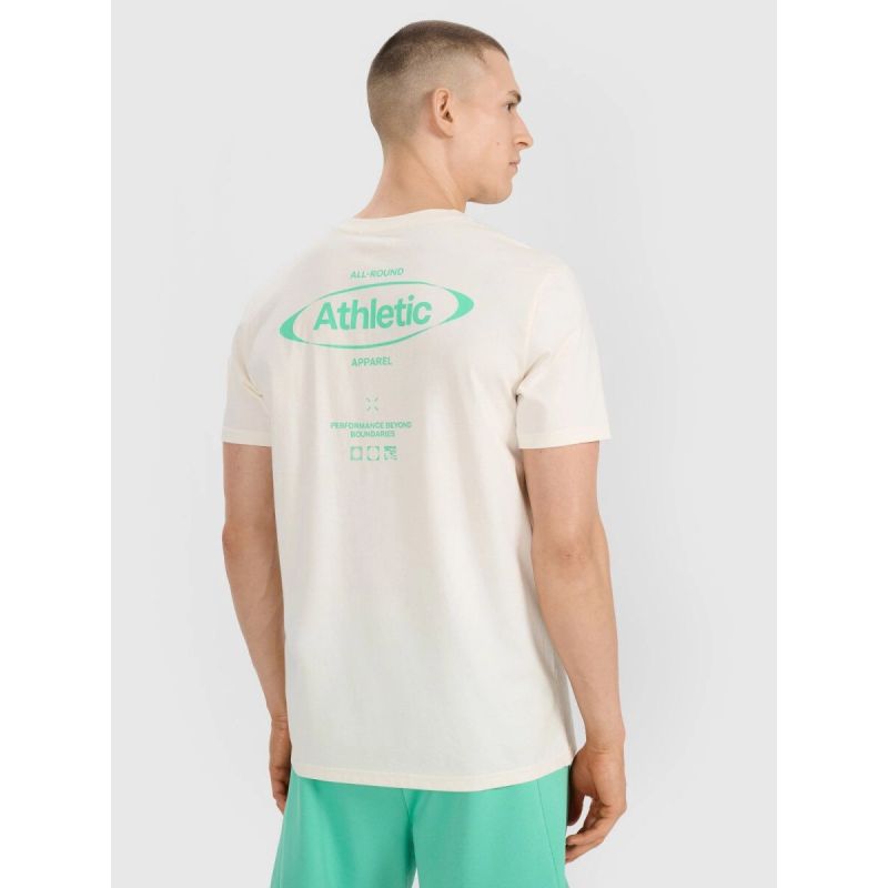 3. Męski t-shirt z nadrukiem 4F 4FRSS25TTSHM2687-11S