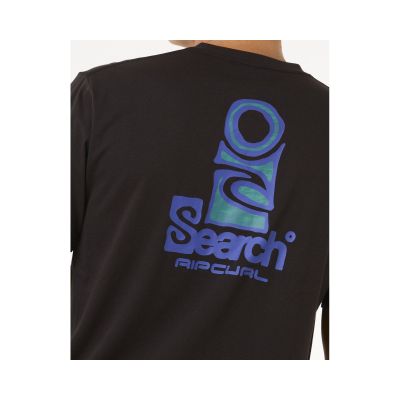 3. Koszulka RIP CURL Vaporcool Search Stack Tee czarny