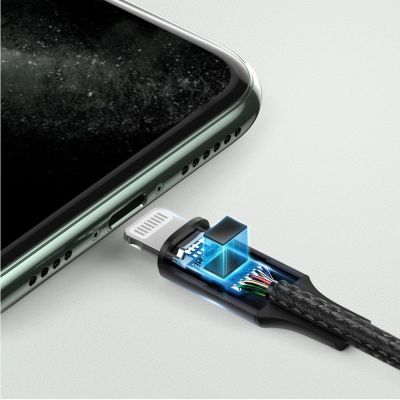 4. Ugreen kabel przewód audio AUX MFI Lightning - 3,5 mm mini jack 1 m szary (70509)